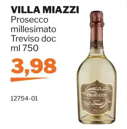 GrosMarket VILLA MIAZZI Prosecco millesimato Treviso doc offerta
