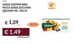 Prezzemolo e Vitale Zuegg skipper brik pesca senza zuccheri aggiunti offerta
