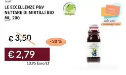 Prezzemolo e Vitale Le eccellenze p&v nettare di mirtilli bio offerta