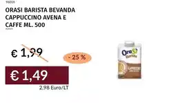 Prezzemolo e Vitale Orasi barista bevanda cappuccino avena e caffe offerta