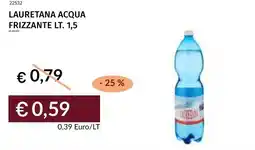 Prezzemolo e Vitale Lauretana acqua frizzante offerta