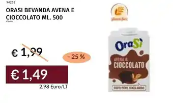 Prezzemolo e Vitale Orasi bevanda avena e cioccolato offerta