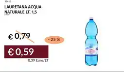 Prezzemolo e Vitale Lauretana acqua naturale offerta