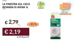 Prezzemolo e Vitale La finestra sul cielo bevanda di avena offerta