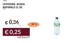 Prezzemolo e Vitale Levissima acqua naturale offerta