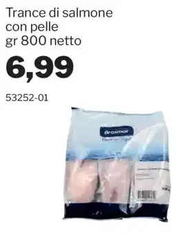 GrosMarket Trance di salmone con pelle offerta