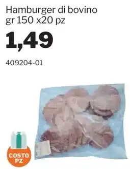 GrosMarket Hamburger di bovino offerta