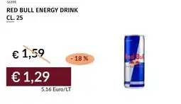Prezzemolo e Vitale Red bull energy drink offerta