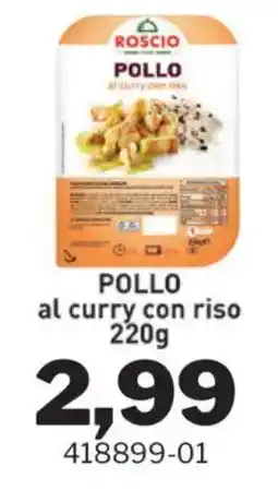 GrosMarket Roscio pollo al curry con riso offerta