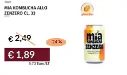 Prezzemolo e Vitale Mia kombucha allo zenzero offerta