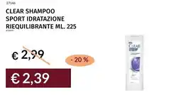 Prezzemolo e Vitale Clear shampoo sport idratazione riequilibrante offerta