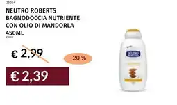 Prezzemolo e Vitale Neutro roberts bagnodoccia nutriente con olio di mandorla offerta