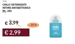 Prezzemolo e Vitale Chilly detergente intimo antibatterico offerta