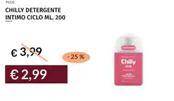 Prezzemolo e Vitale Chilly detergente intimo ciclo offerta