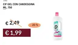 Prezzemolo e Vitale Cif gel con candeggina offerta