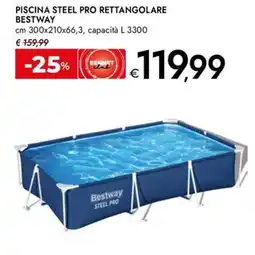 Bennet Piscina steel pro rettangolare BESTWAY offerta