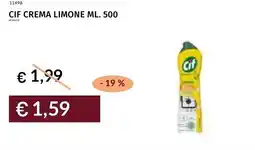 Prezzemolo e Vitale Cif crema limone offerta