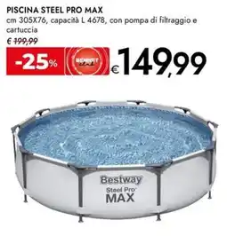 Bennet Piscina steel pro max offerta