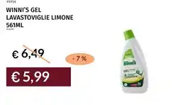 Prezzemolo e Vitale Winni's gel lavastoviglie limone offerta
