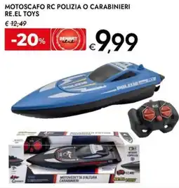 Bennet Motoscafo rc polizia o carabinieri re.el toys offerta