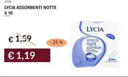 Prezzemolo e Vitale Lycia assorbenti notte x 10 offerta