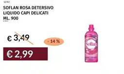Prezzemolo e Vitale Soflan rosa detersivo liquido capi delicati offerta