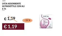 Prezzemolo e Vitale Lycia assorbente ultrasottile con ali x 14 offerta