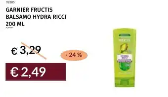 Prezzemolo e Vitale Garnier fructis balsamo hydra ricci offerta
