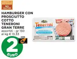 Alì Supermercati Hamburger con prosciutto cotto teneroni GRAN TERRE offerta