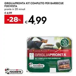 Bennet Grigliapronta kit completo per barbecue FOCHISTA offerta