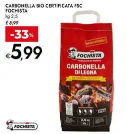 Bennet Carbonella bio certificata fsc FOCHISTA offerta