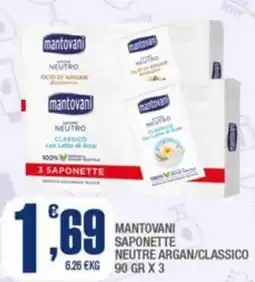 Splendidi e Splendenti Mantovani saponette neutre argan/classico offerta