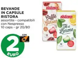 Alì Supermercati Bevande in capsule RISTORA offerta