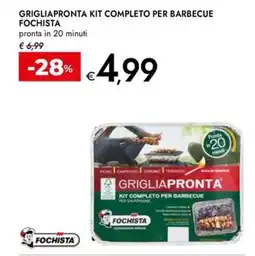 Bennet Grigliapronta kit completo per barbecue FOCHISTA offerta