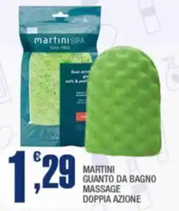 Splendidi e Splendenti Martini guanto da bagno massage doppia azione offerta