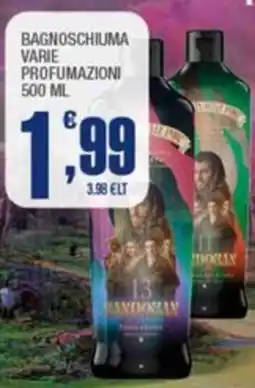 Splendidi e Splendenti Sandokan bagnoschiuma offerta