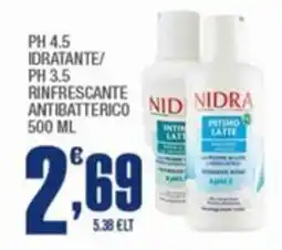 Splendidi e Splendenti Nidra ph 4.5 idratante/ ph 3.5 rinfrescante antibatterico offerta