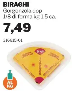 GrosMarket BIRAGHI Gorgonzola dop offerta