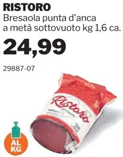 GrosMarket RISTORO Bresaola punta d'anca offerta