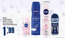 Splendidi e Splendenti Nivea deodorante spray/ roll on offerta