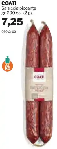 GrosMarket COATI Salsiccia piccante offerta