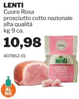 GrosMarket LENTI Cuore Rosa prosciutto cotto nazionale alta qualità offerta