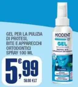 Splendidi e Splendenti Gel per la pulizia di protesi, bite e apparecchi ortodontici spray offerta