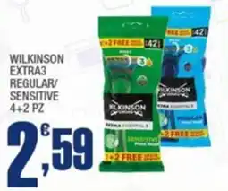 Splendidi e Splendenti Wilkinson extra3 regular/ sensitive offerta