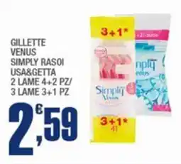 Splendidi e Splendenti Gillette venus simply rasoi usa&getta offerta