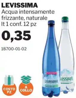 GrosMarket LEVISSIMA Acqua intensamente frizzante, naturale offerta
