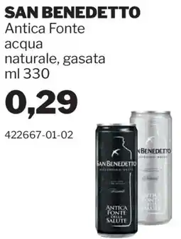 GrosMarket SAN BENEDETTO Antica Fonte acqua naturale, gasata offerta