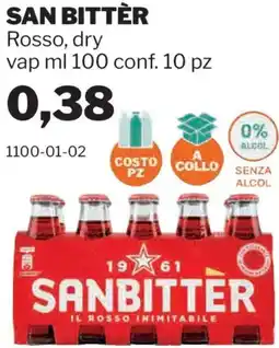 GrosMarket SAN BITTÈR Rosso, dry offerta