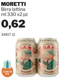 GrosMarket MORETTI Birra lattina offerta