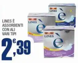 Splendidi e Splendenti Lines è assorbenti con ali offerta